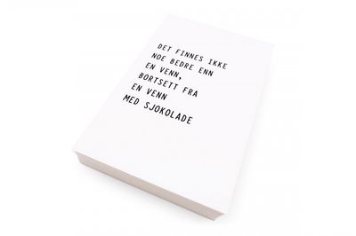 Kort - Venn med sjokolade