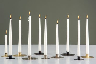 Kronelysholder Doris - Hvit