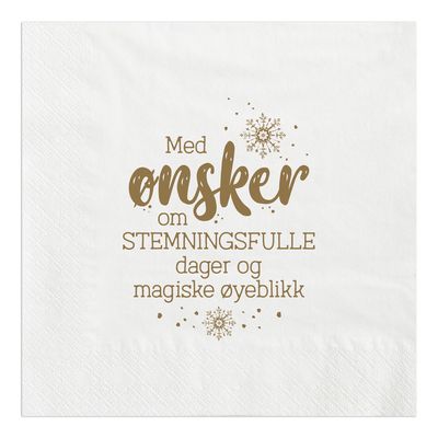 Servietter - Med ønsker