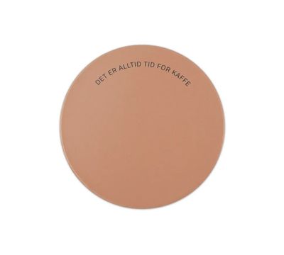 Drikkebrikke - Tid for kaffe (brun)
