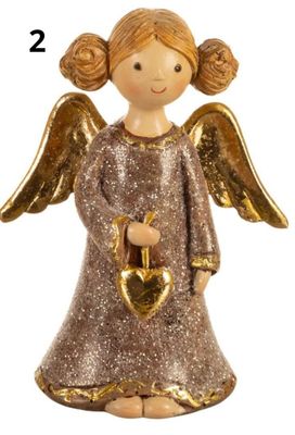 Engel i brunt og gull - 2 varianter