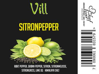 Vill - Sitronpepper m/kvern - Chef Ivar